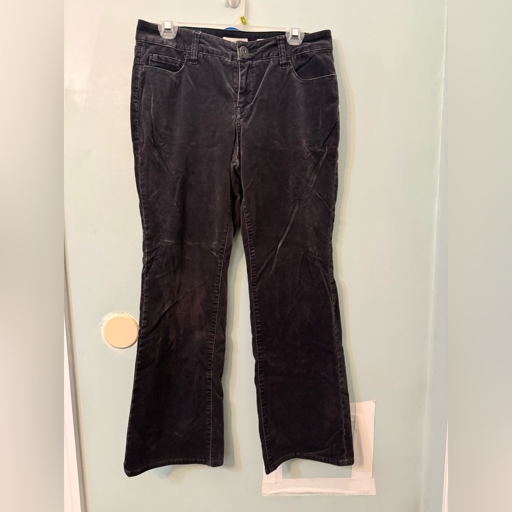 Coldwater Creek Charcoal Flare Pants